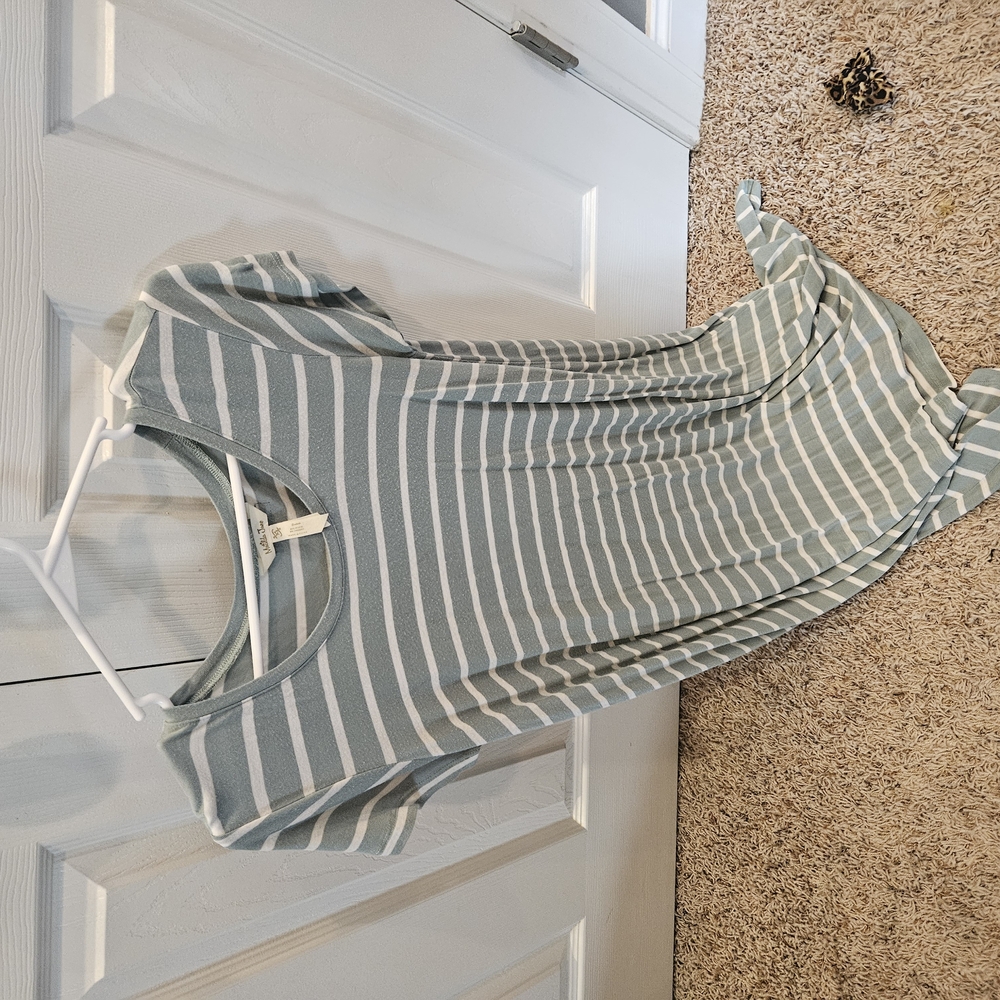 Striped Gray Women's Top
